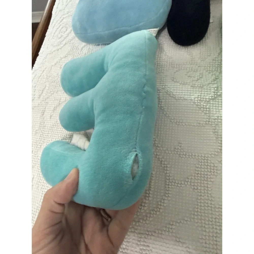 Alphabet Lore Plush Set B E F D‎ Stuffed Animal Toy Letters Blue Green Black